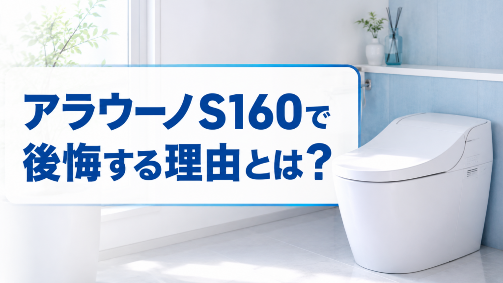 アラウーノS160で後悔する理由とは？