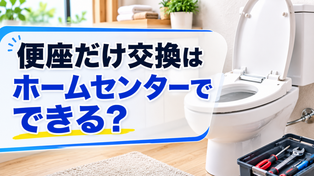 便座だけ交換はホームセンターでできる？