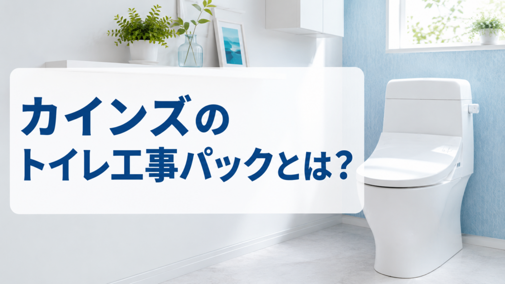 カインズのトイレ工事パックとは？