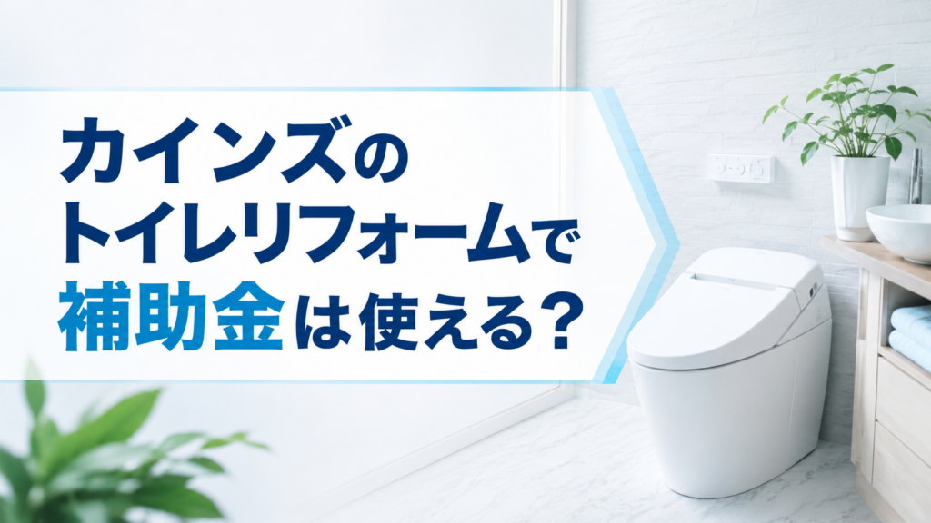 カインズのトイレリフォームで補助金は使える？