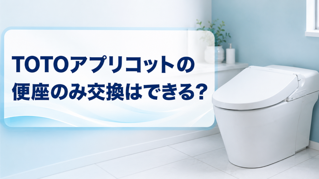 TOTOアプリコットの便座のみ交換はできる？