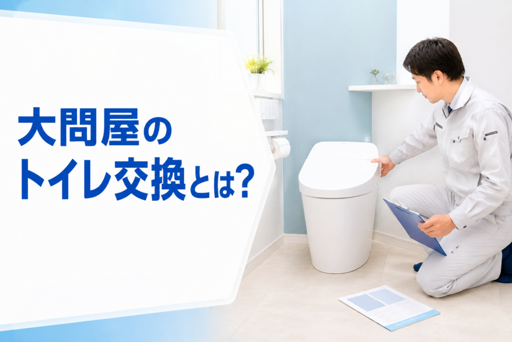大問屋のトイレ交換とは？
