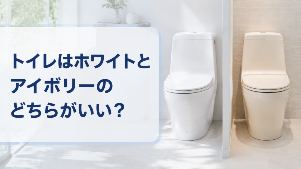 トイレはホワイトとアイボリーのどちらがいい？